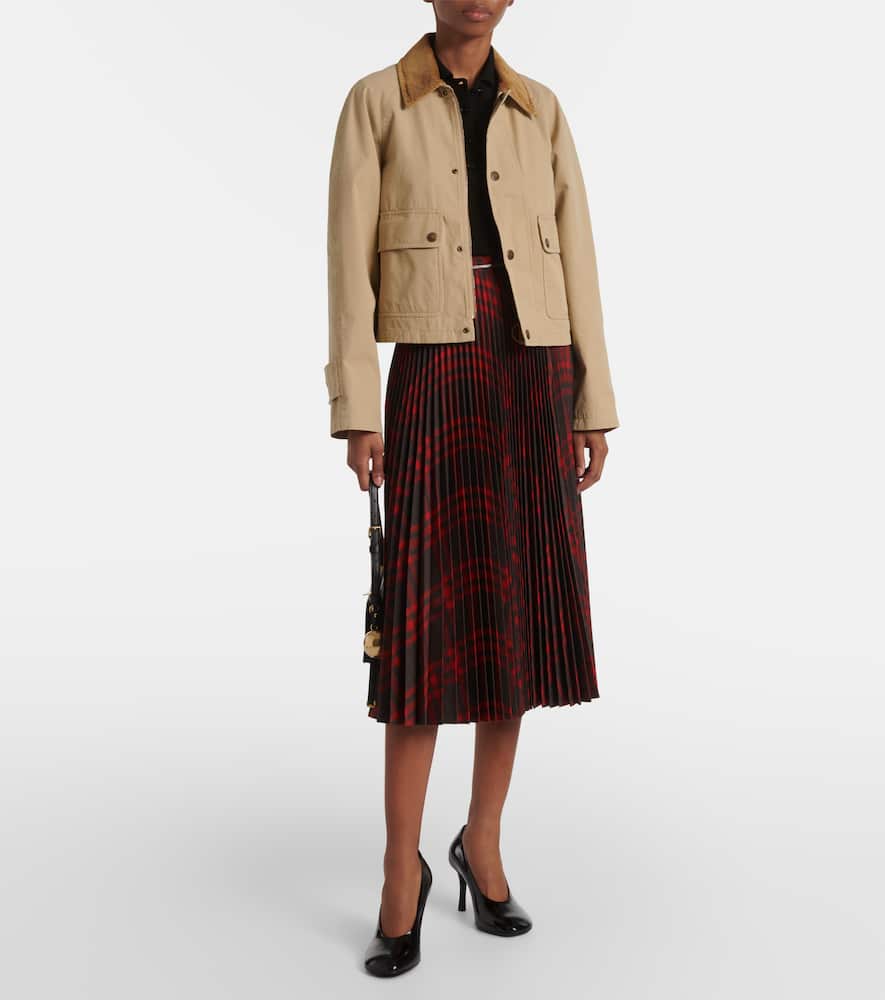 Cotton gabardine jacket