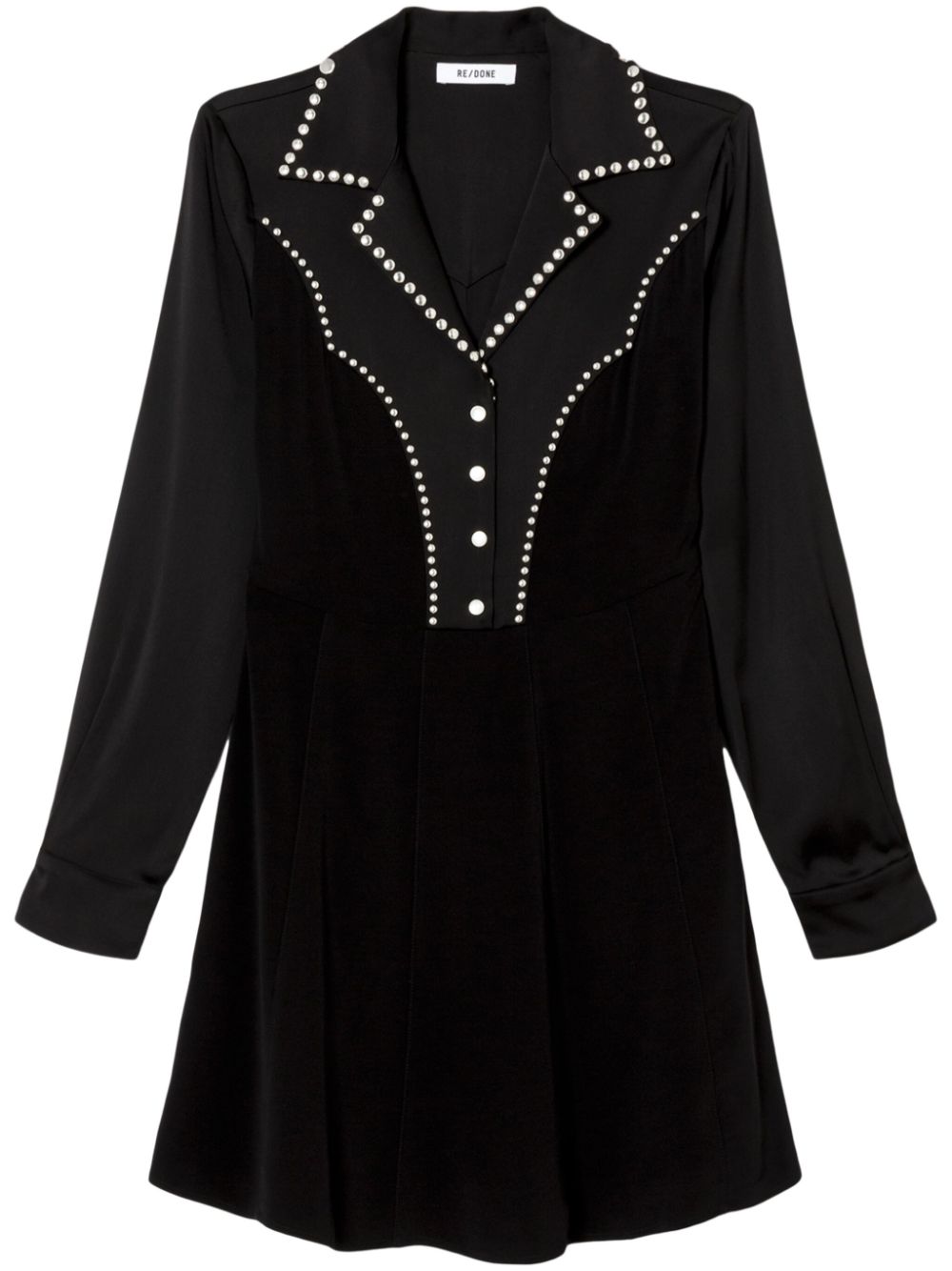 Western Yoke dress - Black