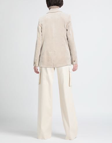 Woman Blazer Beige Size 10 Polyester, Polyamide, Elastane