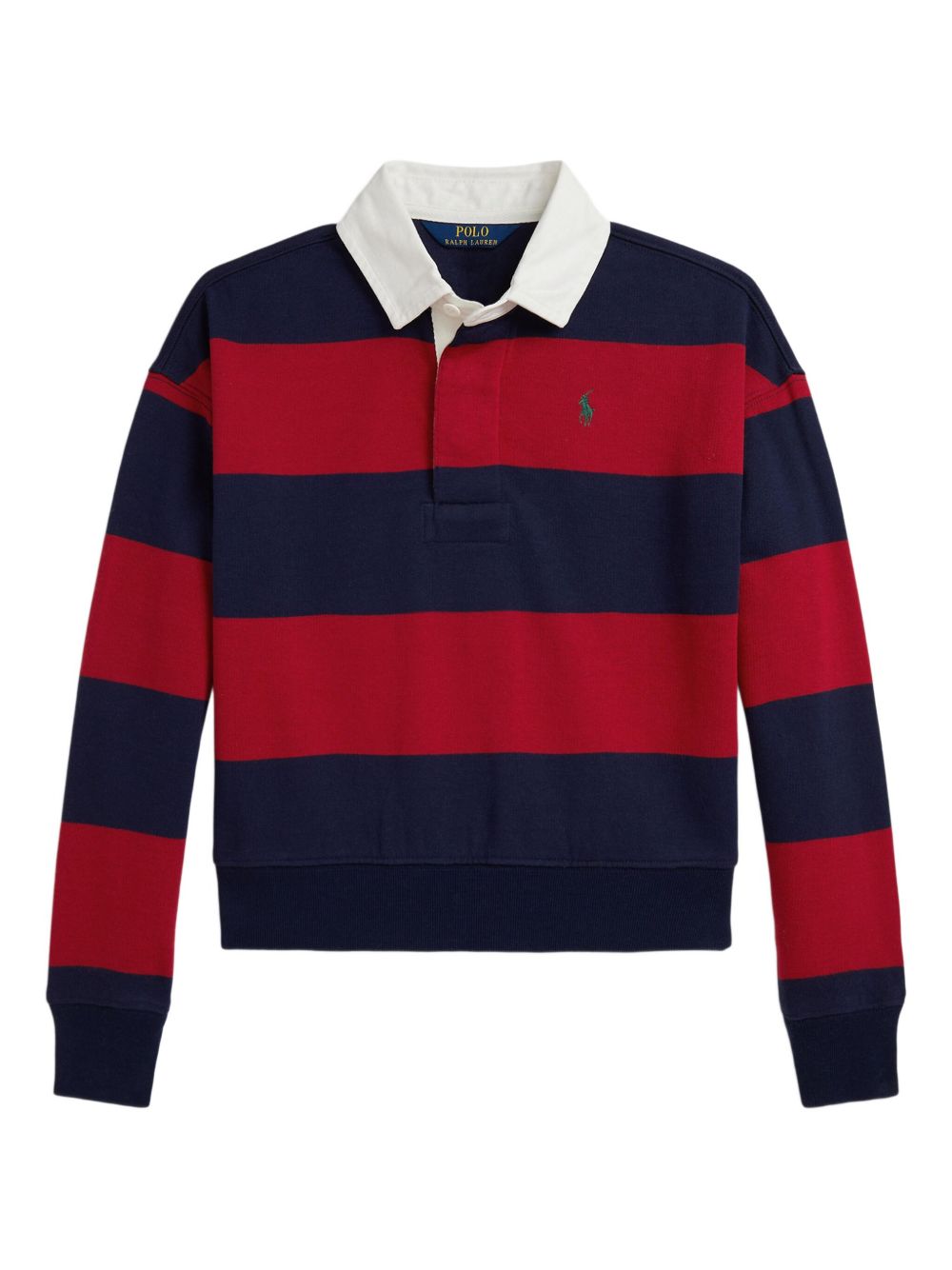 Striped polo shirt - Red