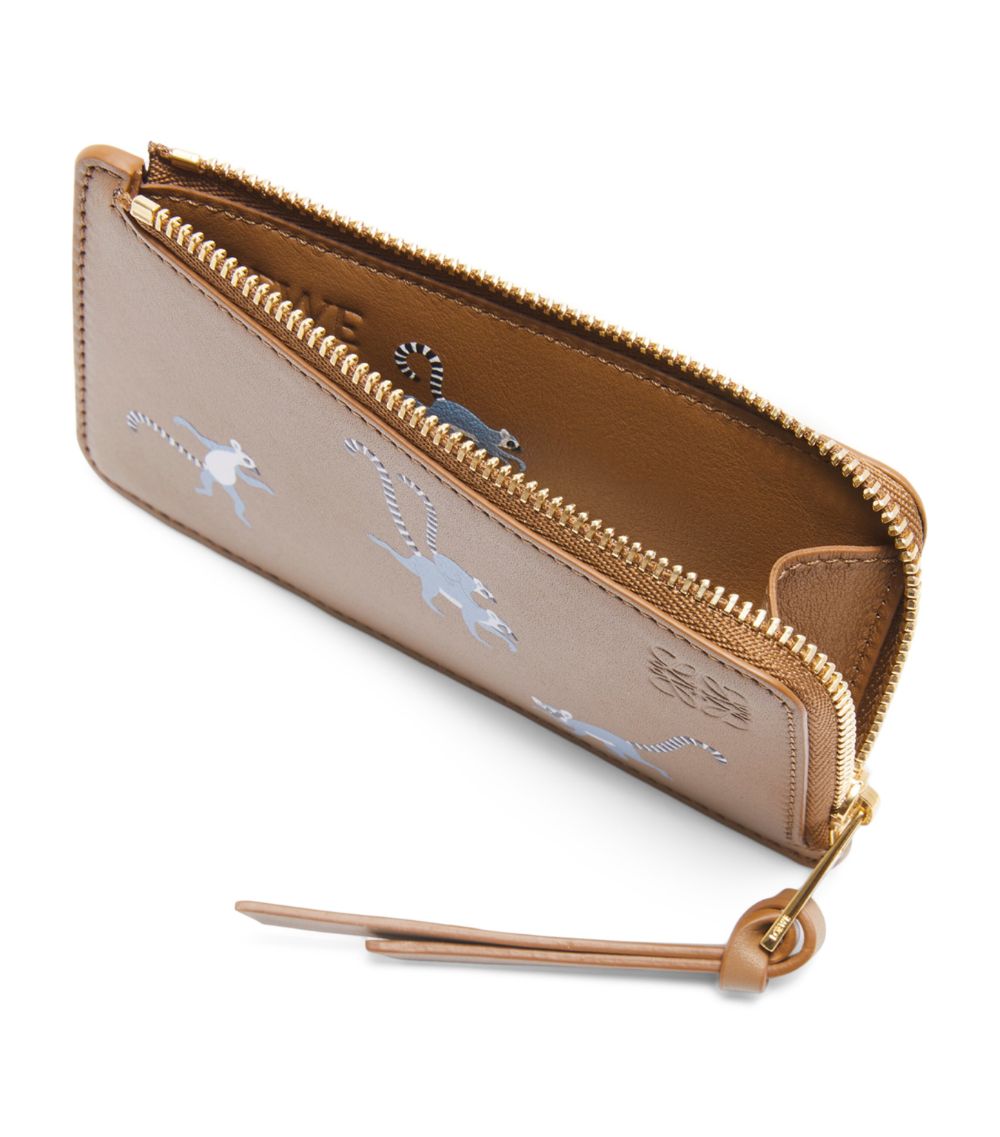 X Suna Fujita Lemur Zipped Card Holder