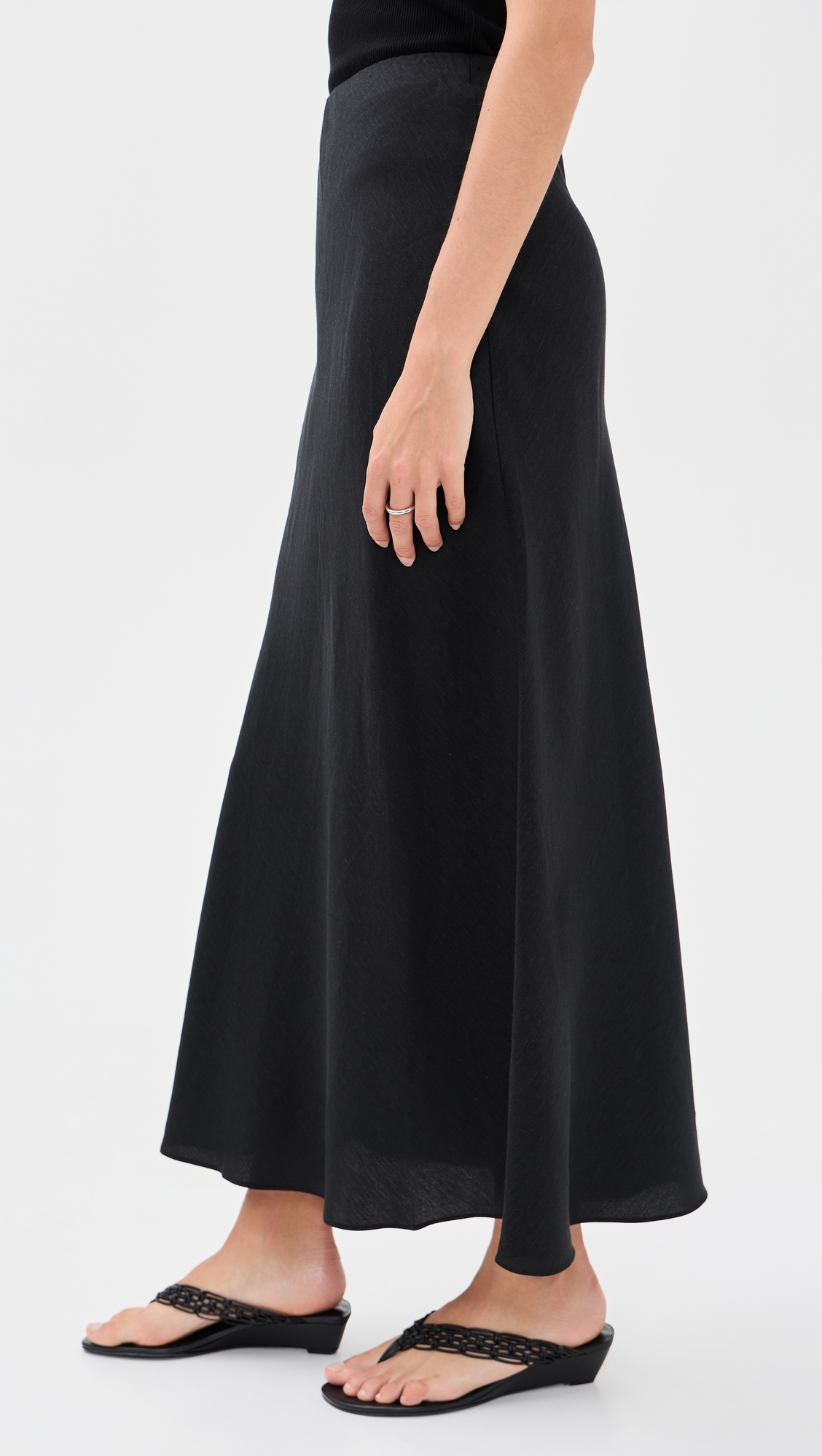 Romina Skirt Black Linen