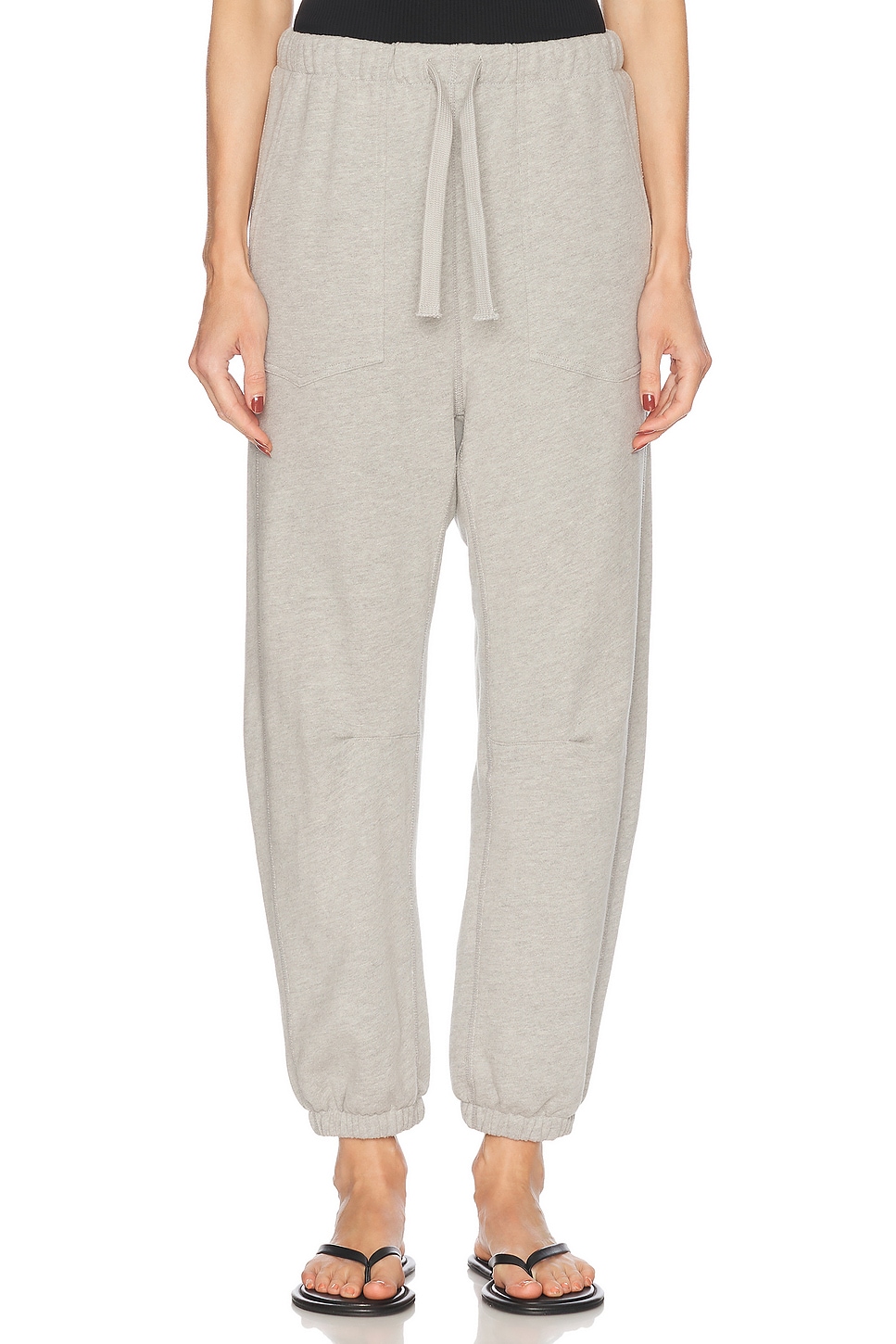 NILI LOTAN Dulce Sweatpant in Light Grey. S. Also in