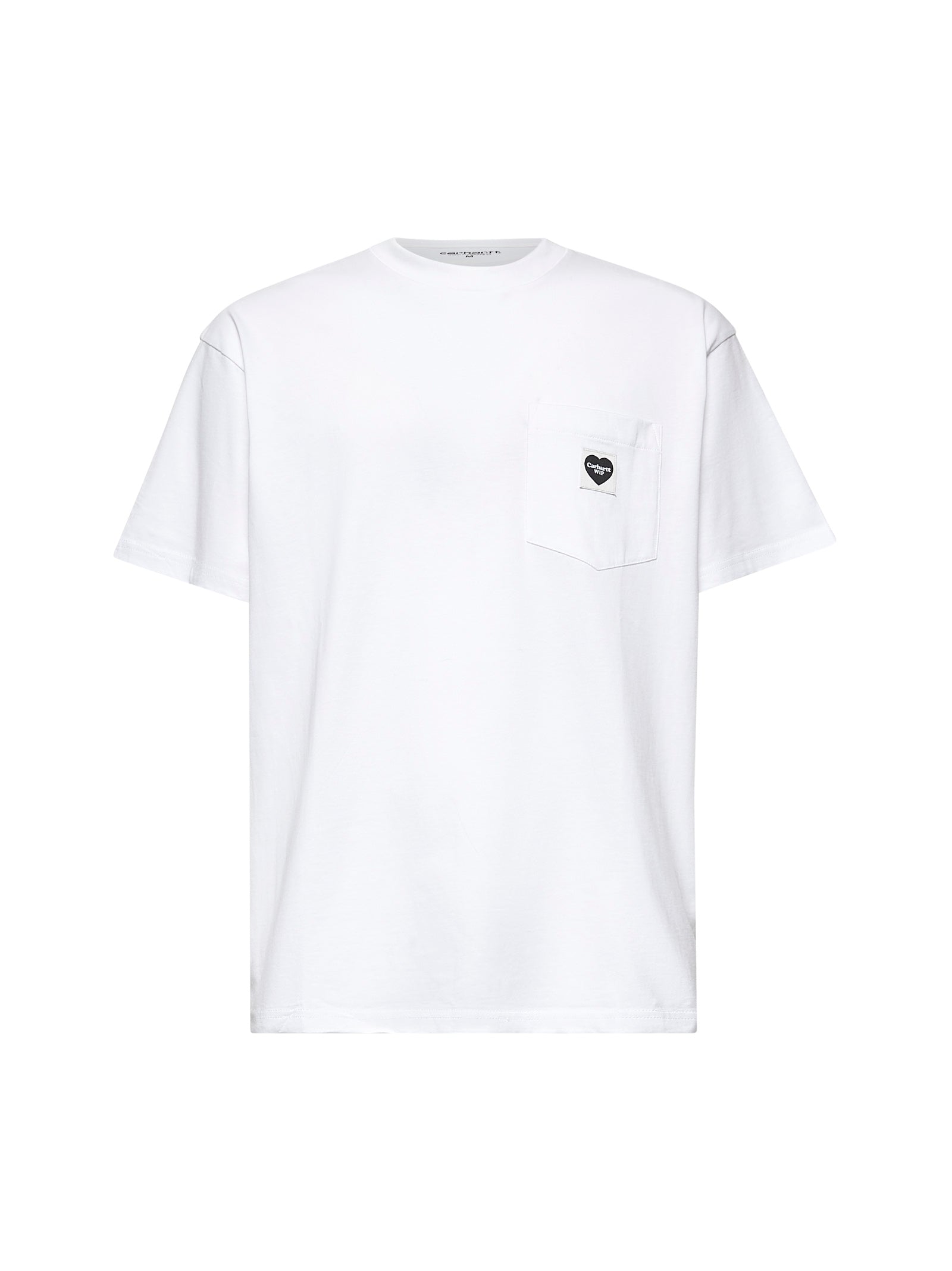 Logo-Patch Pocket Heart T-Shirt — White