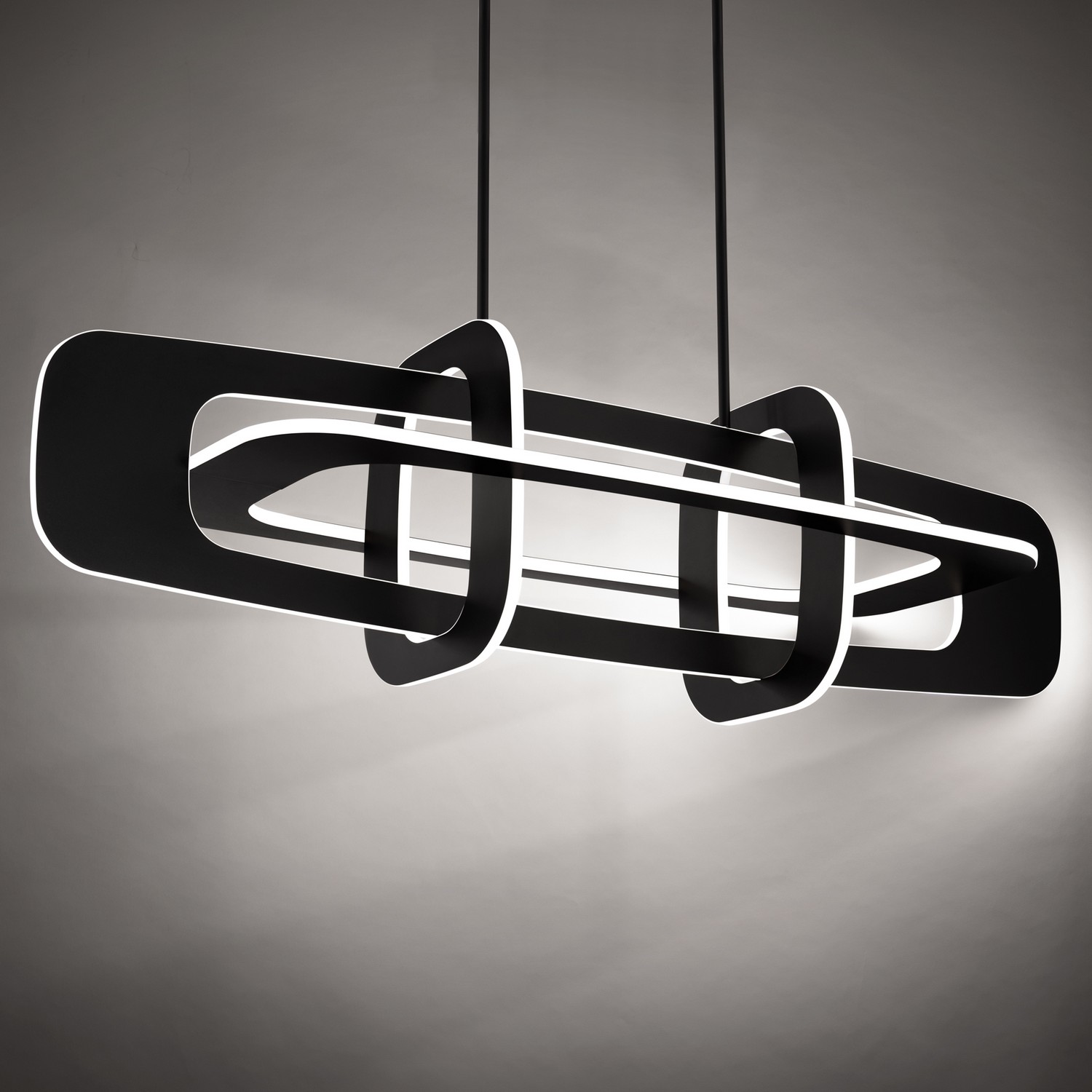 Vesta 4-Light LED Linear Pendant in Black