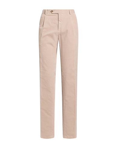 Man Pants Beige Size 38 Cotton, Elastane