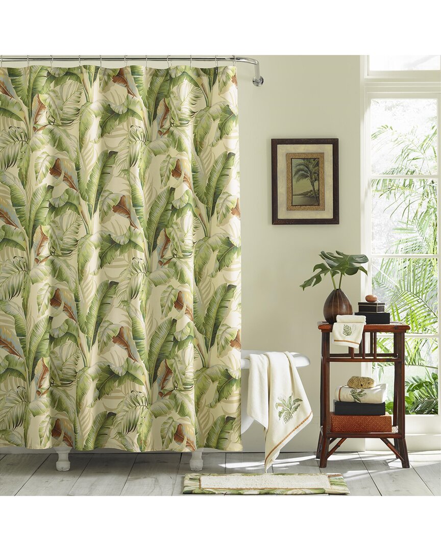 Palmiers Short Green Shower Curtain
