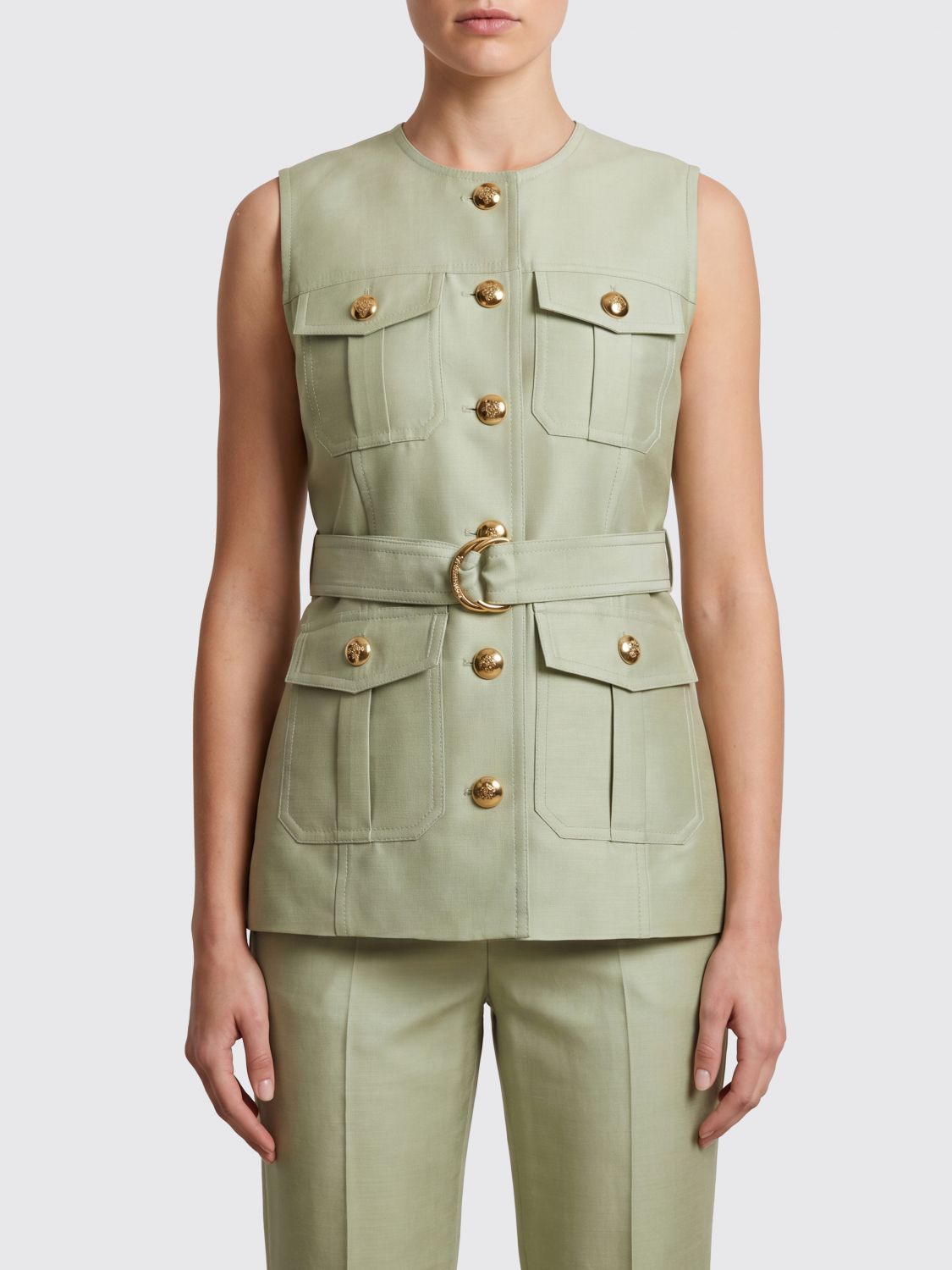 Waistcoat Woman color Green