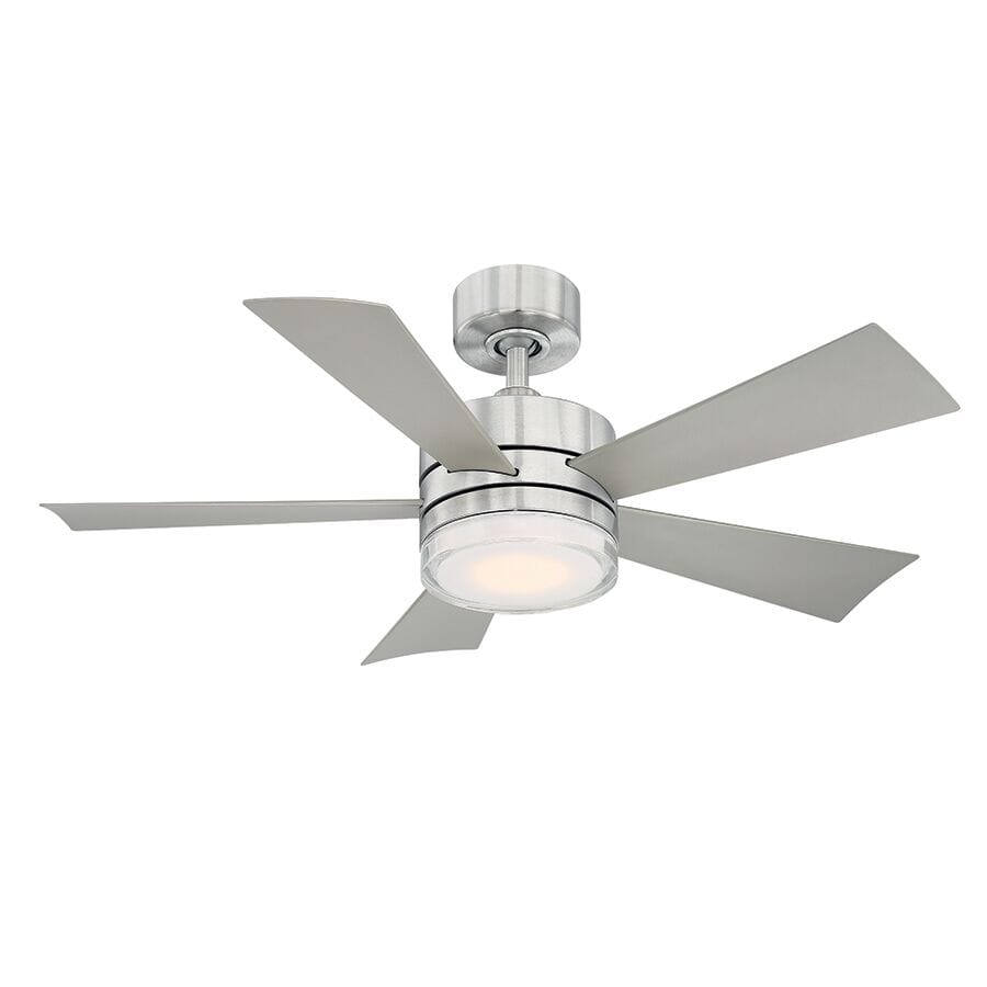 Modern Forms Wynd 42" Indoor/Outdoor Ceiling Fan in Stainless Stee
