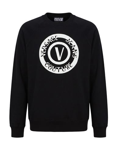 Man Sweatshirt Black Size S Cotton