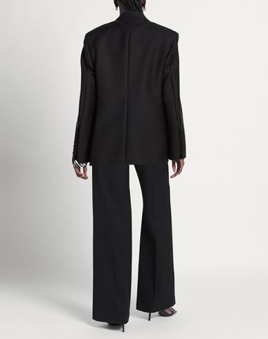 Woman Blazer Black Size 2 Virgin Wool, Polyamide, Elastane