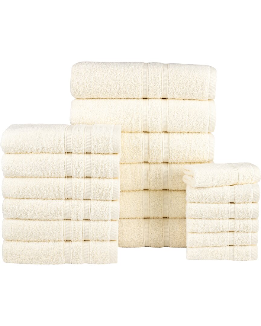 18pc Zero Twist Egyptian Cotton Towel Set