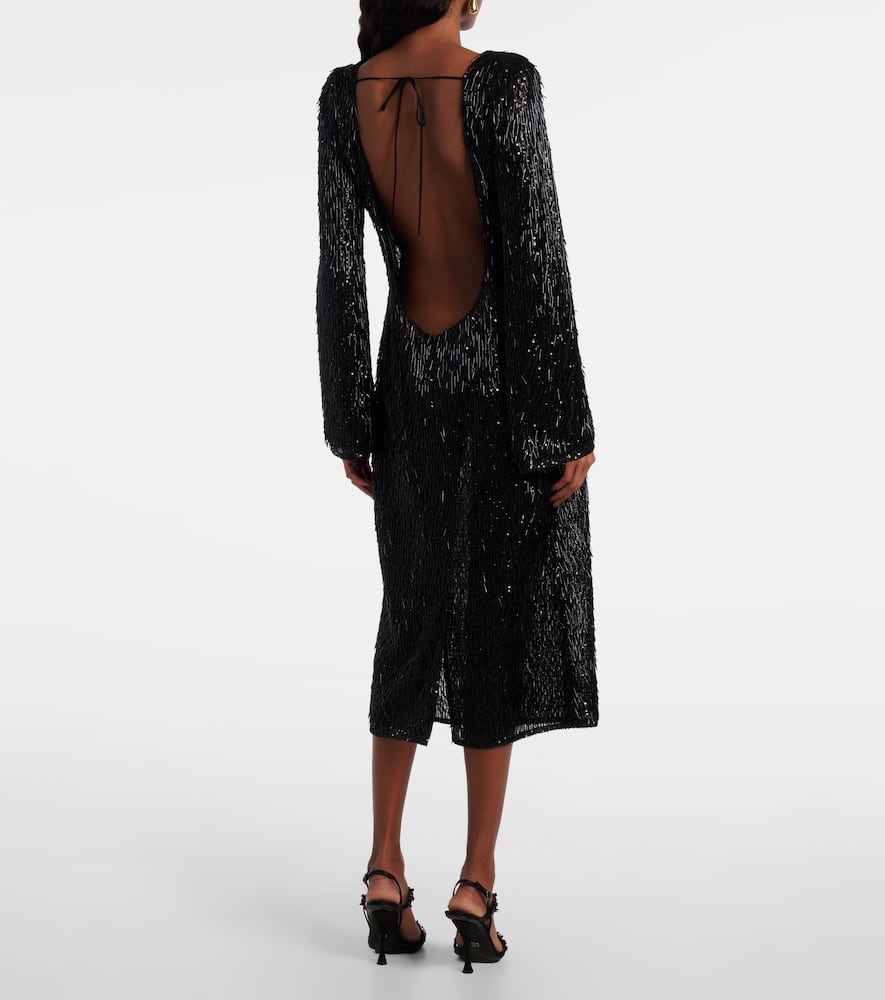 Sequined midi dress