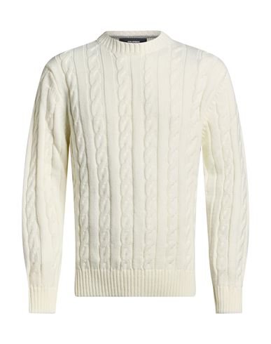 Man Sweater Ivory Size XL Wool, Acrylic