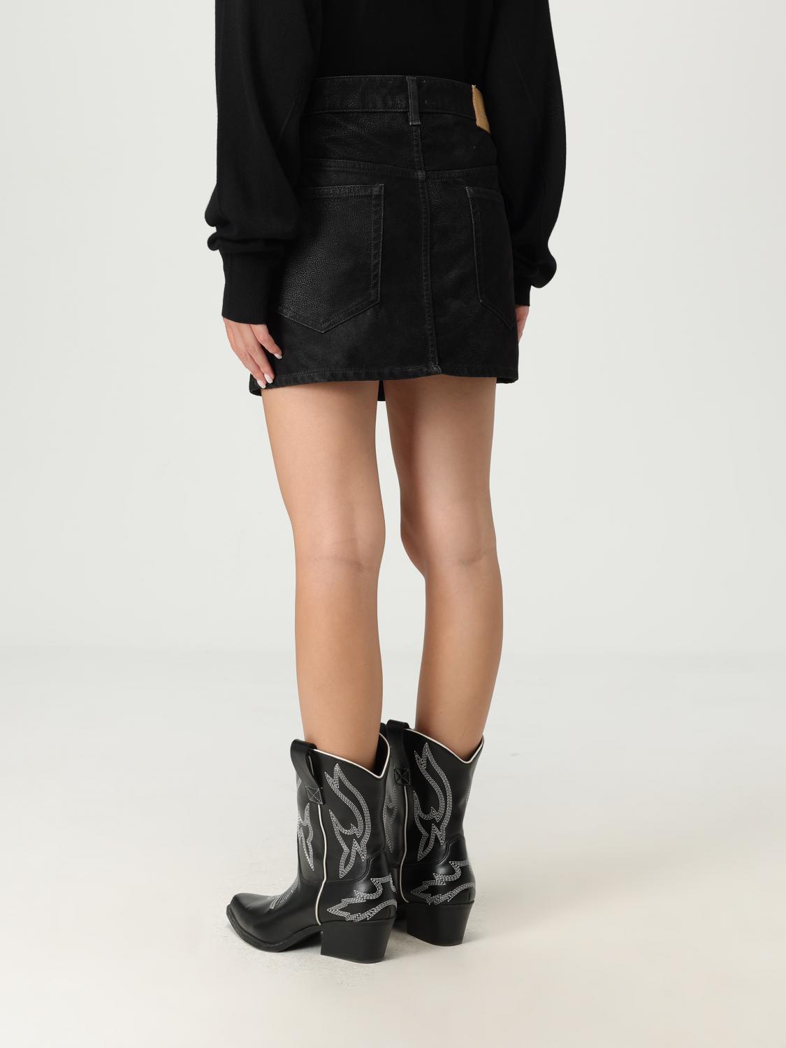 Skirt Woman color Black