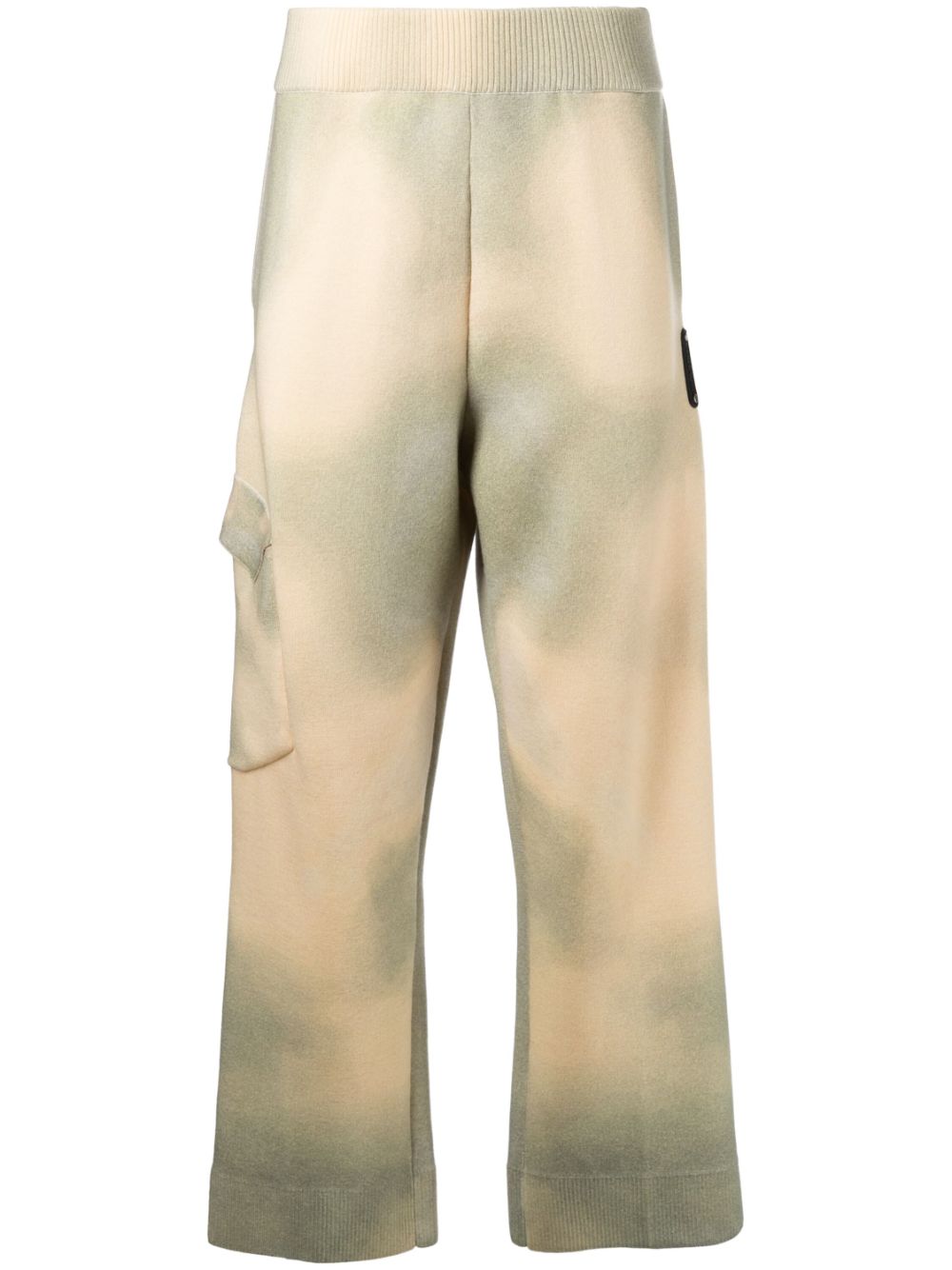 Gradient high-waist trousers - Yellow