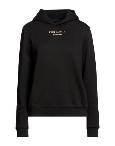 Woman Sweatshirt Black Size S Cotton