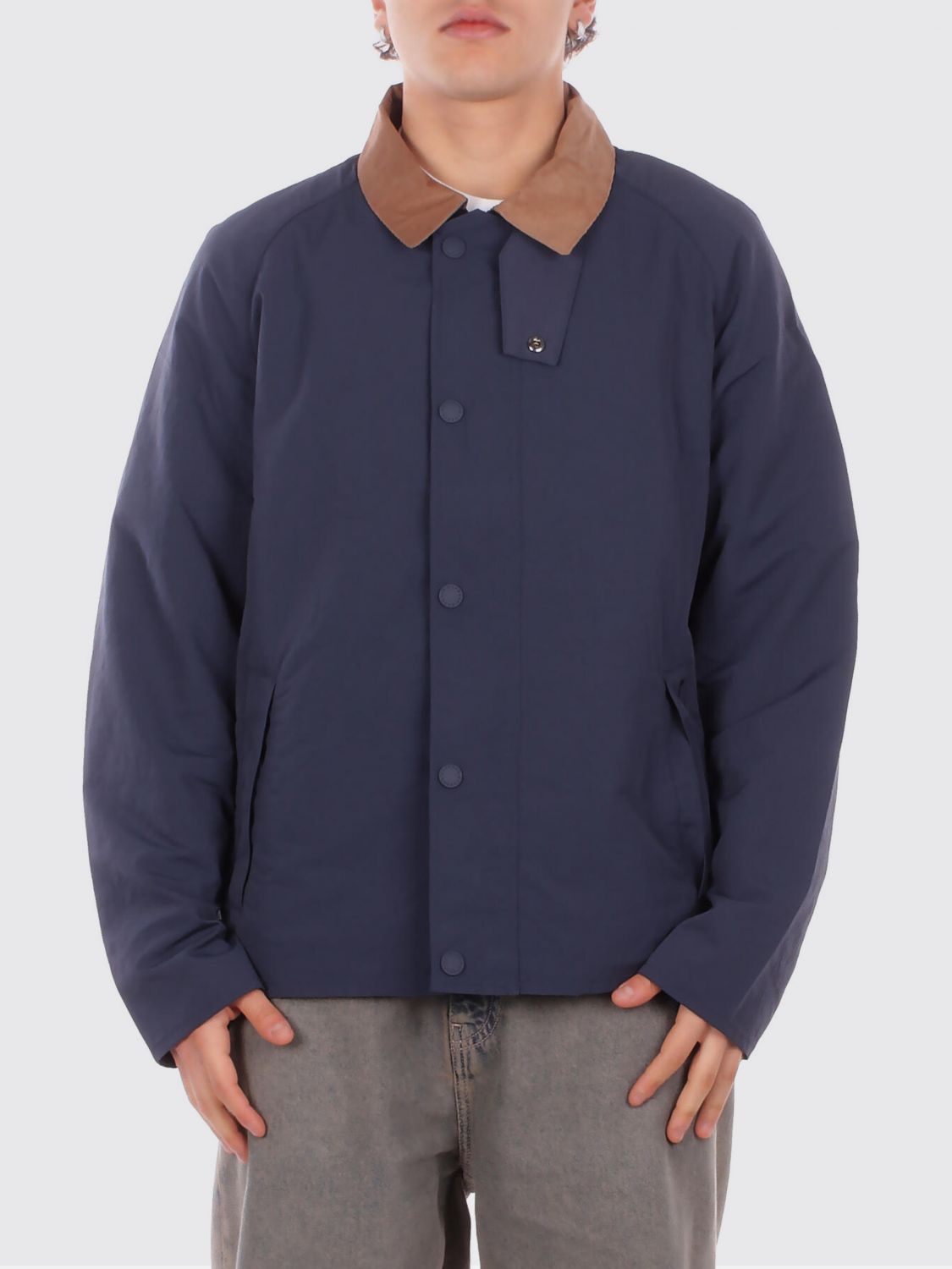 Coat Men color Blue