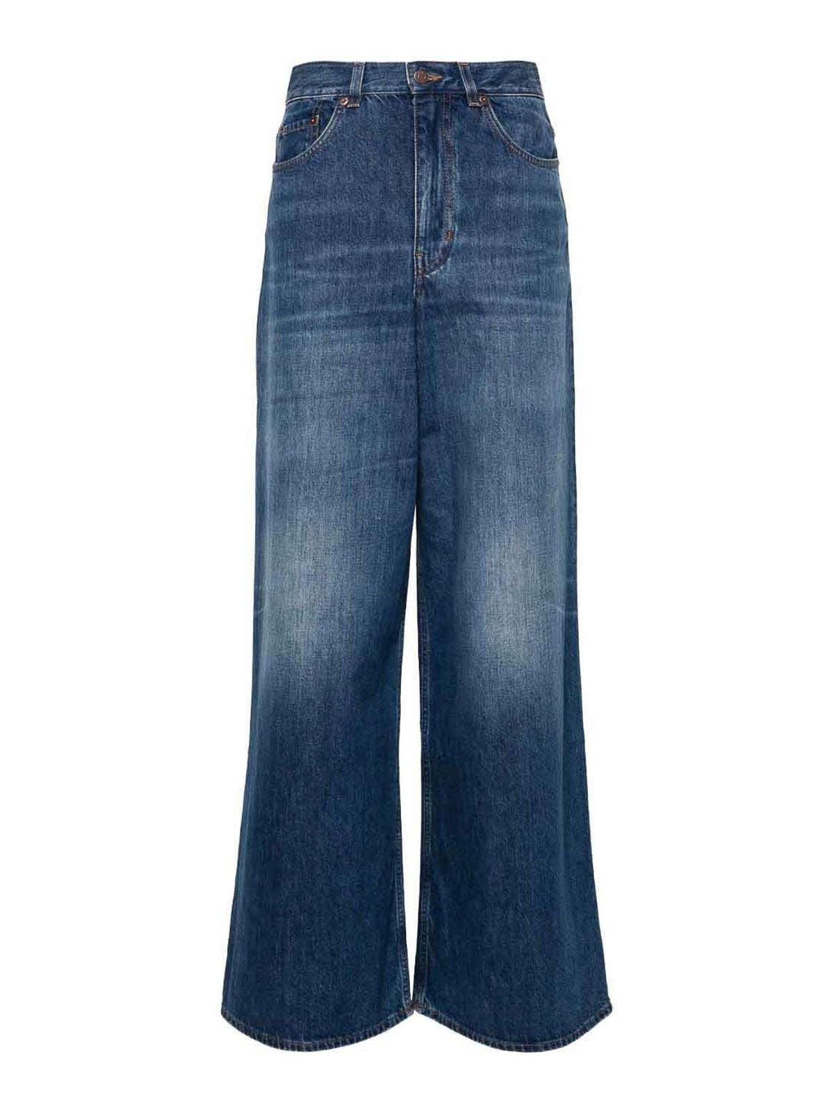 Organic Cotton Wide Leg Denim Jeans
