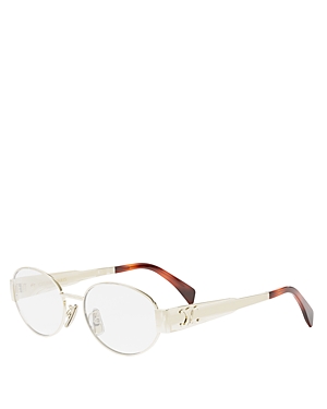 Metal Triomphe Oval Optical Glasses, 53mm