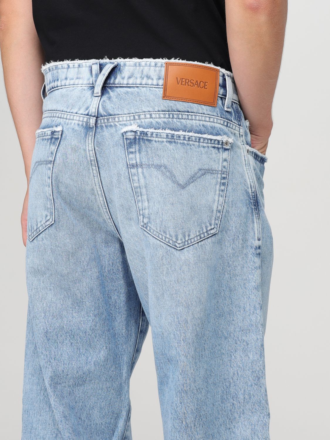 Mid-rise straight-leg jeans - Blue