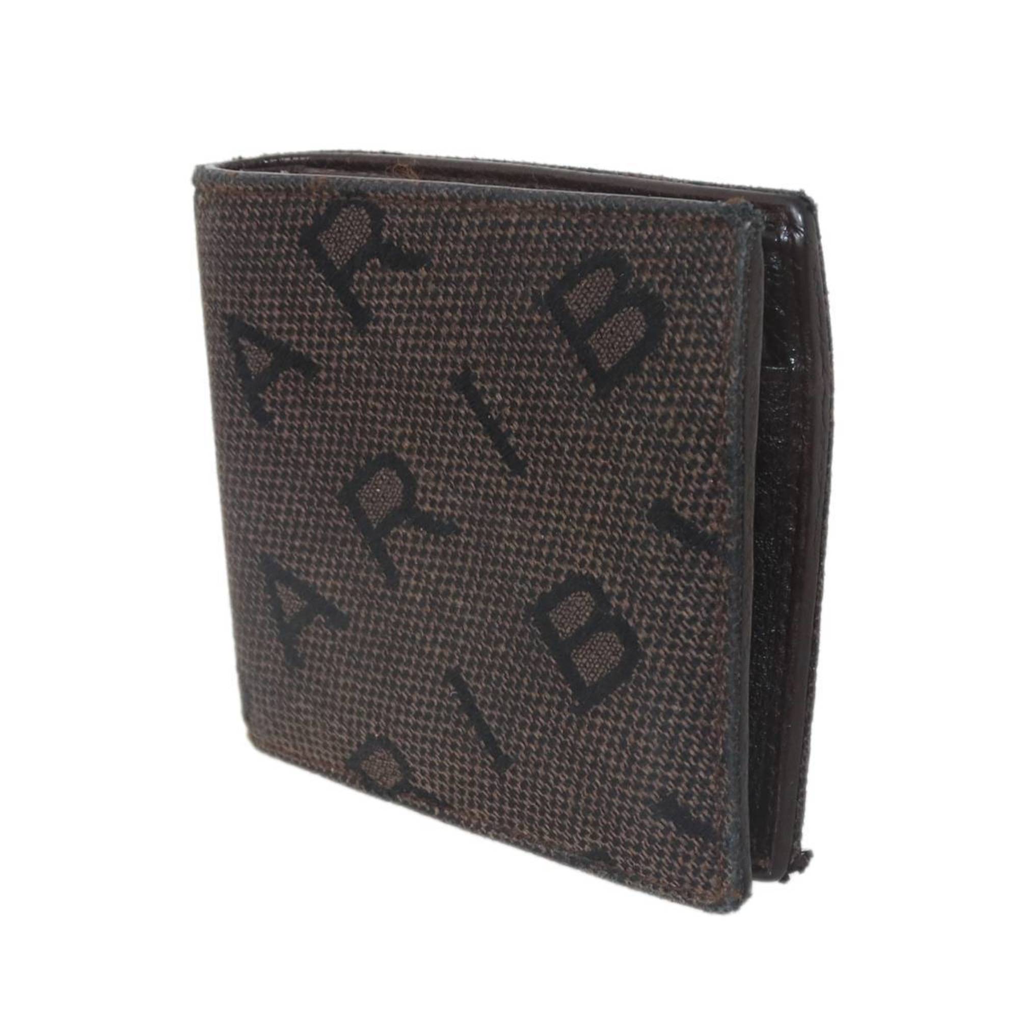 Bvlgari Logomania Brown Wallet Bi-Fold Pre-Owned