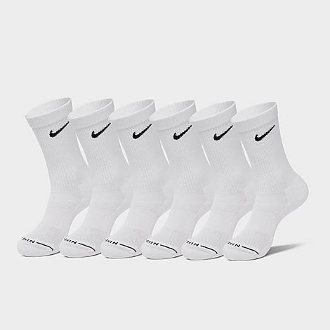 Men's Everyday Elevated Crew Socks (6-Pack) in White/Black