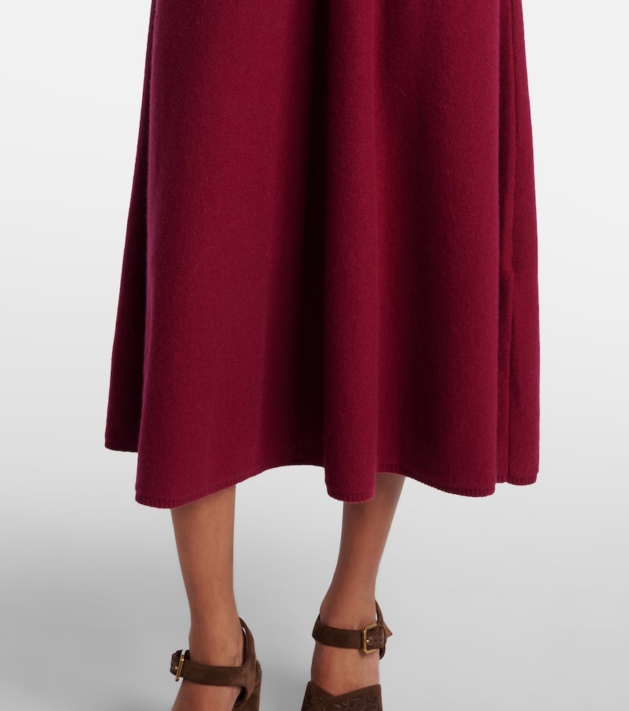 Silk, wool, and cashmere shirt dress