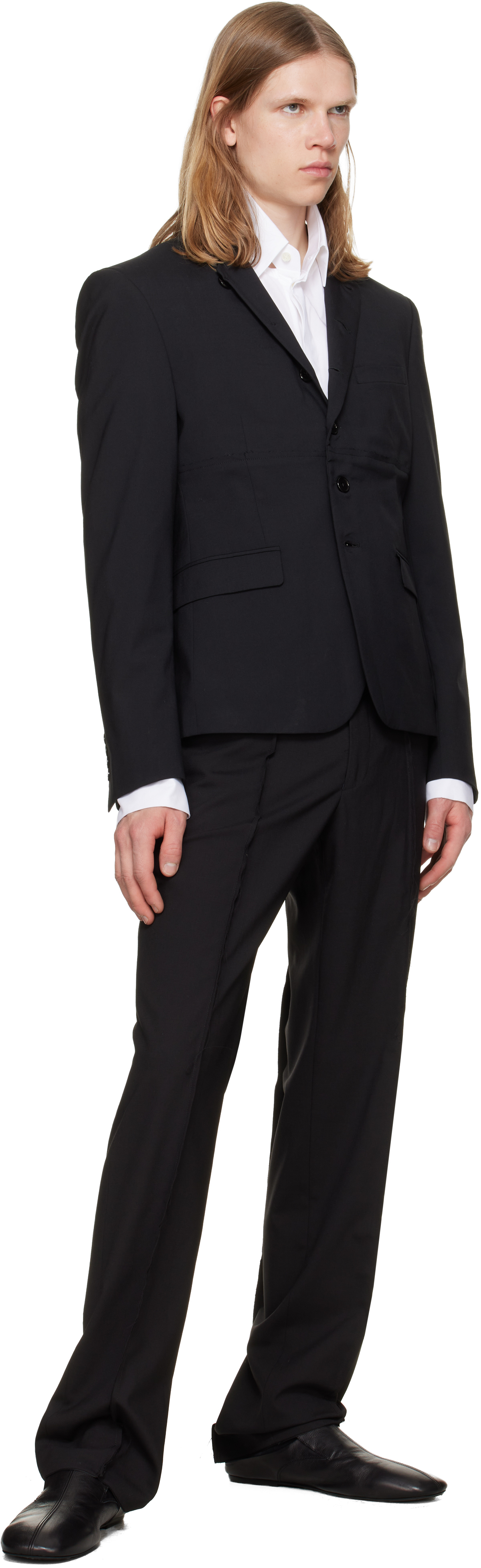 Black Double Button Blazer
