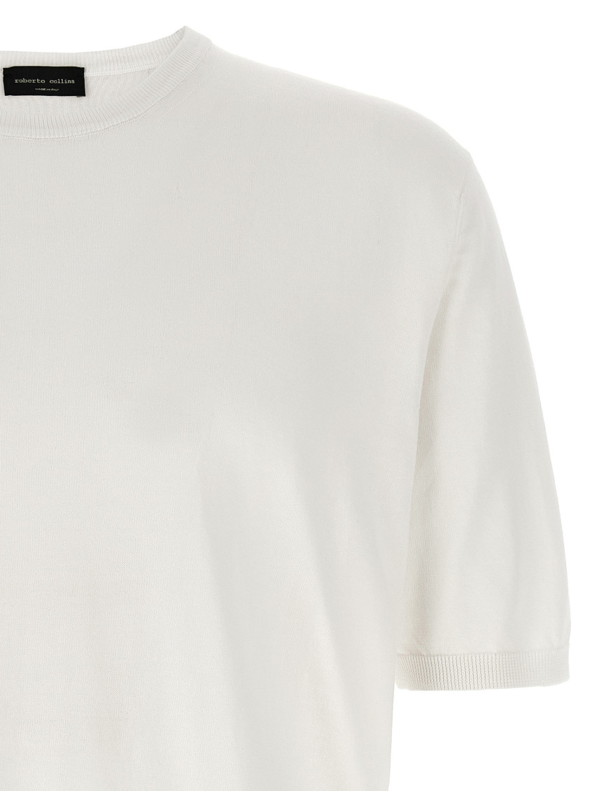 White Knitted T-shirt