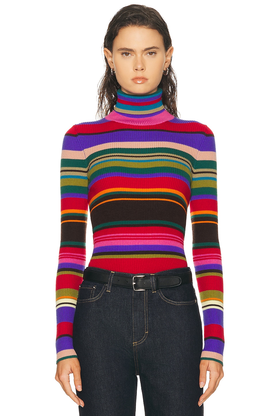 Acne Studios Kila Top in Red & Purple - Red,Purple. L also in M