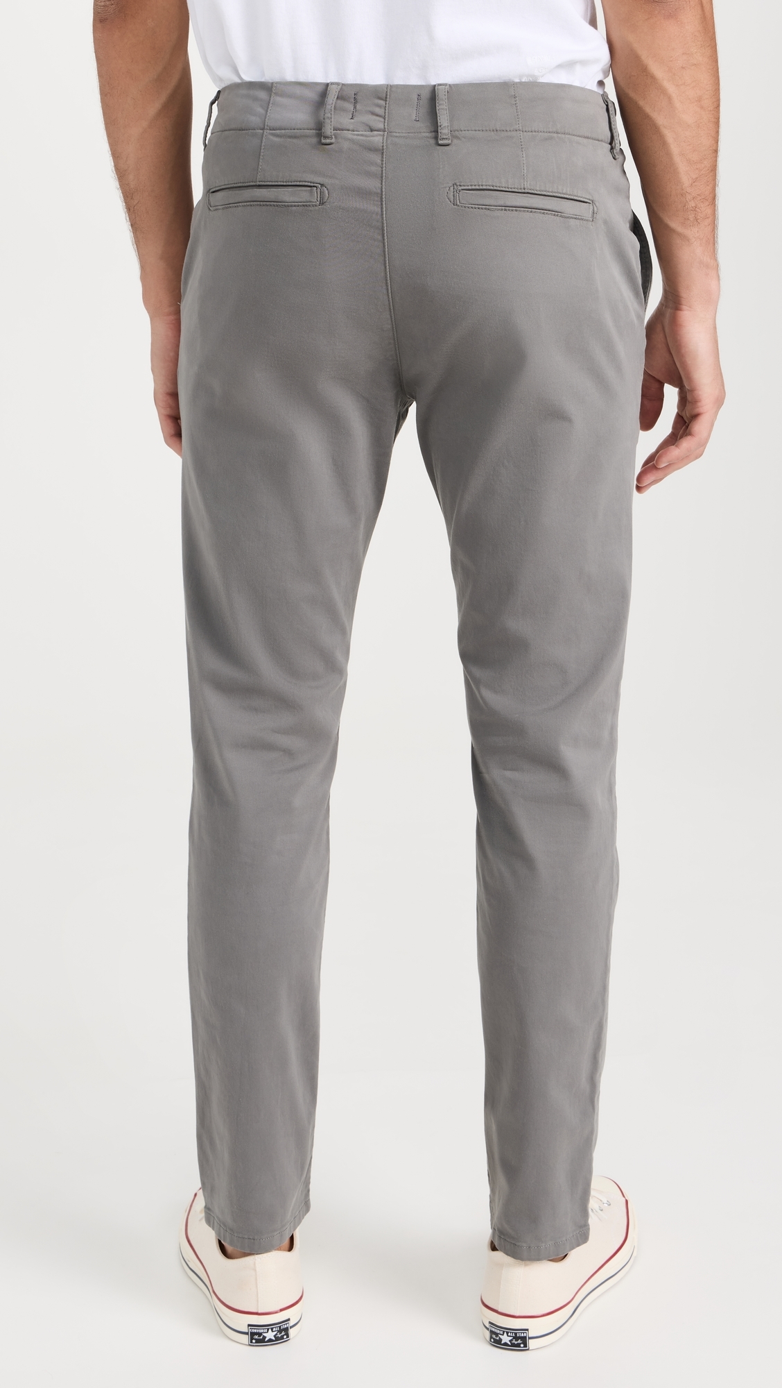 Danford Chino In Stretch Sateen Cool Slate