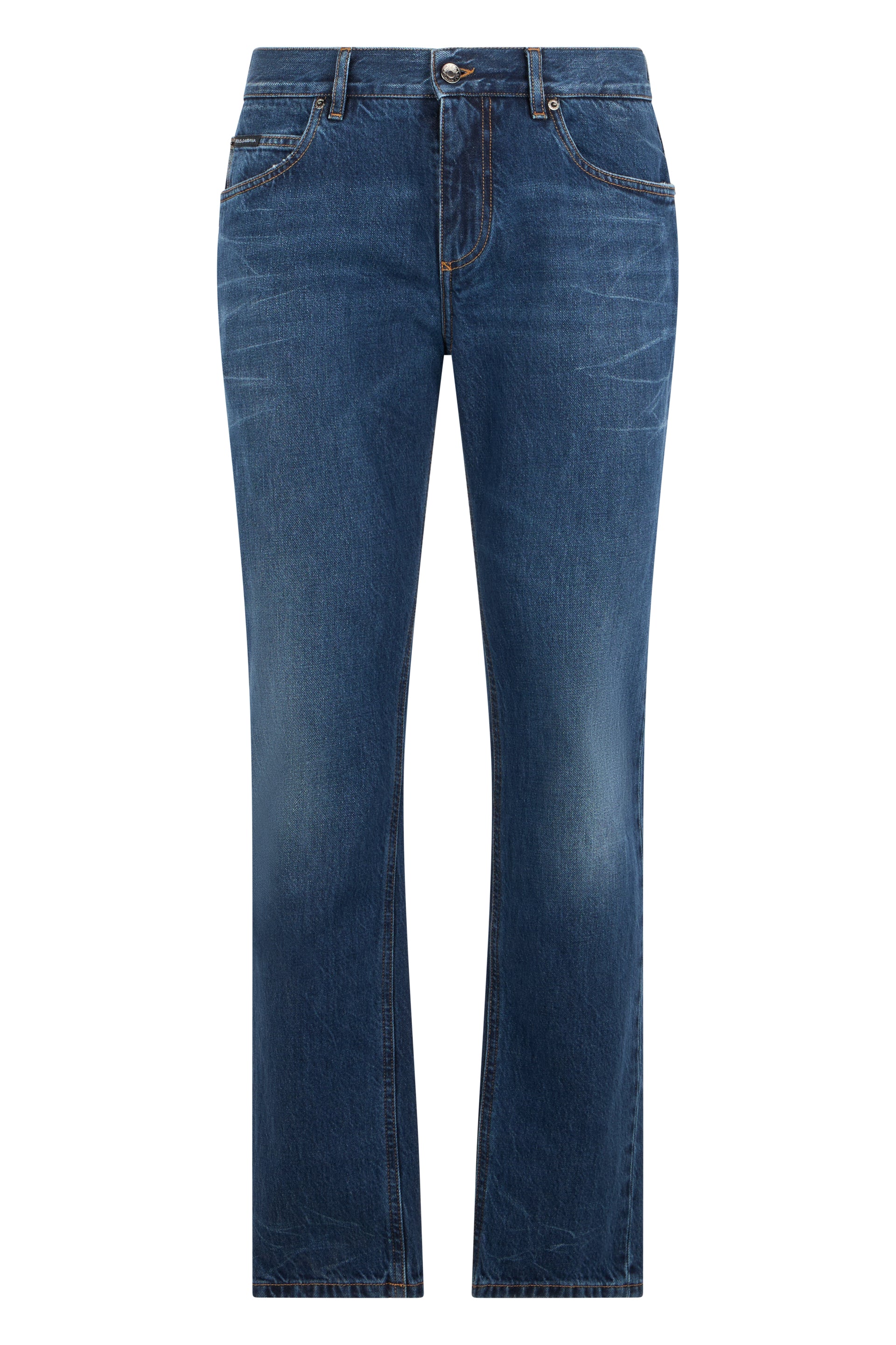 Men's Straight Fit Cotton Denim Jeans