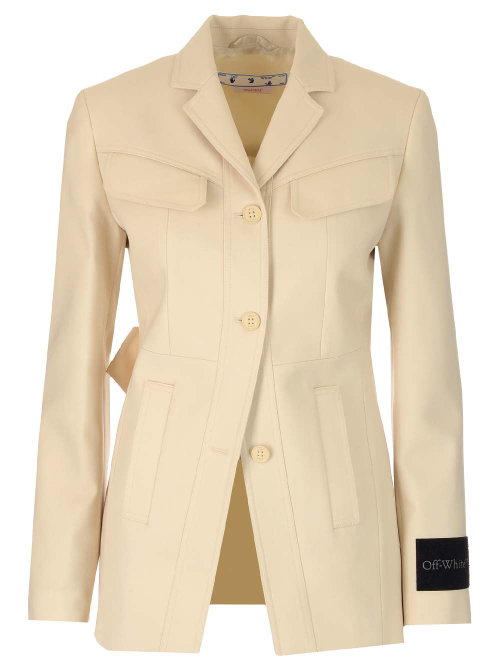Ecru Virgin Wool Blazer