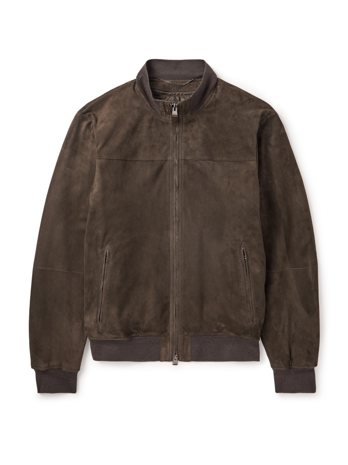 Suede Bomber Jacket