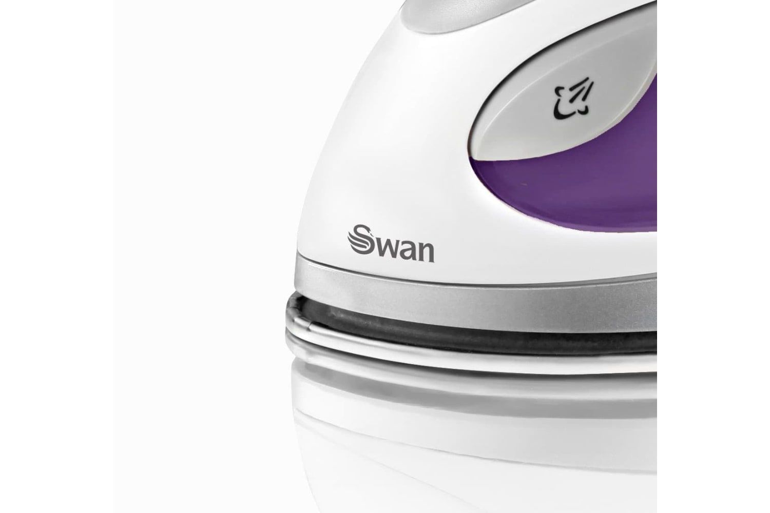 Swan Unisex Travel Iron w/ pouch in White