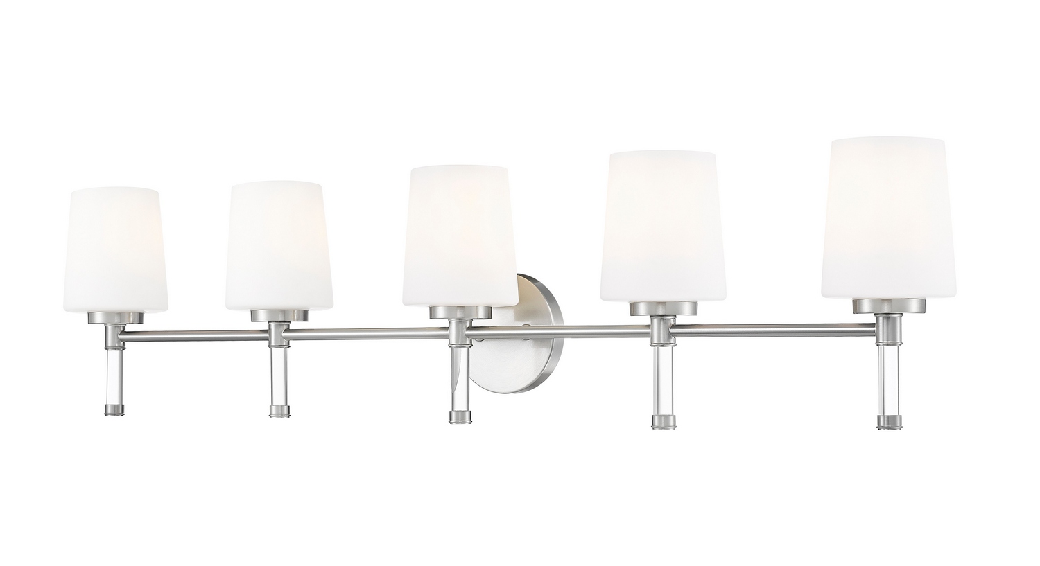 Henri 5-Light Bathroom Vanity Light in Brushed Nicke