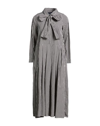 Woman Midi dress Black Size 2 Cotton