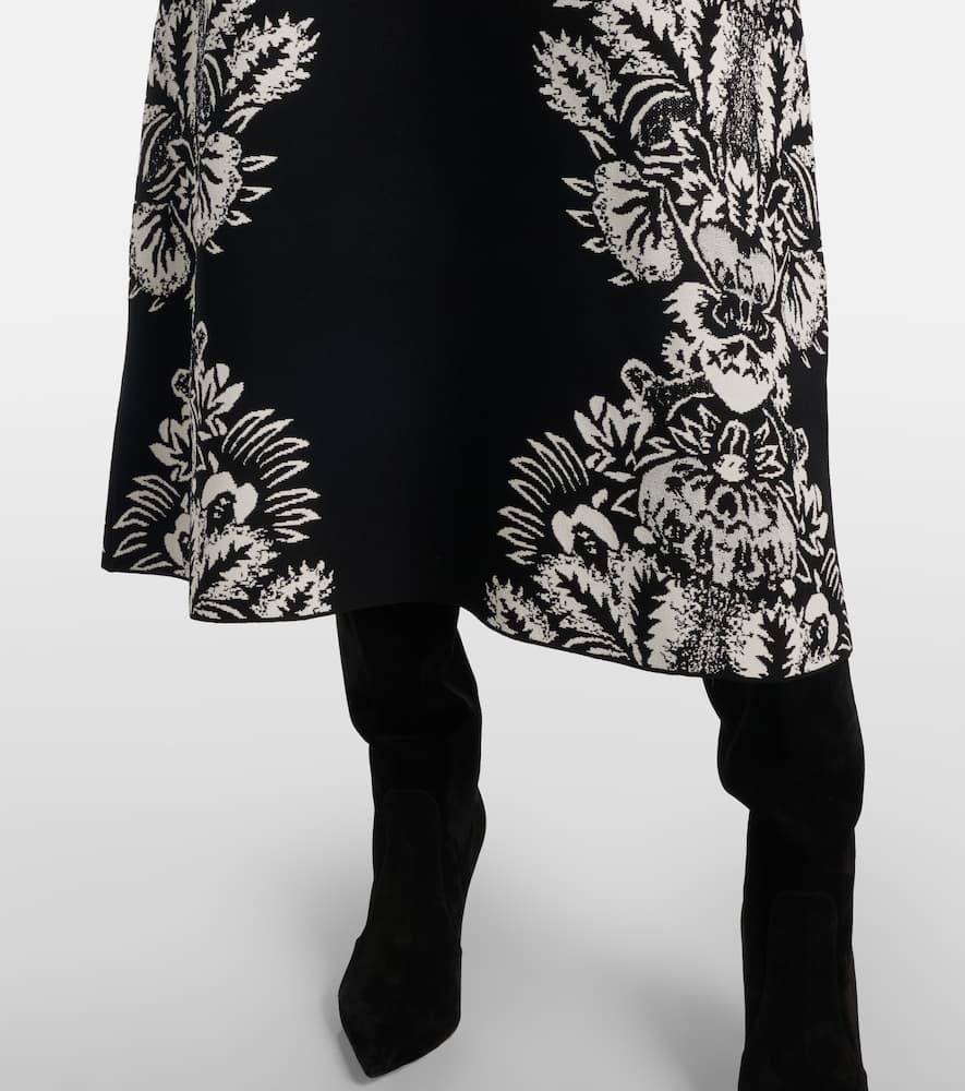 Liana jacquard midi dress