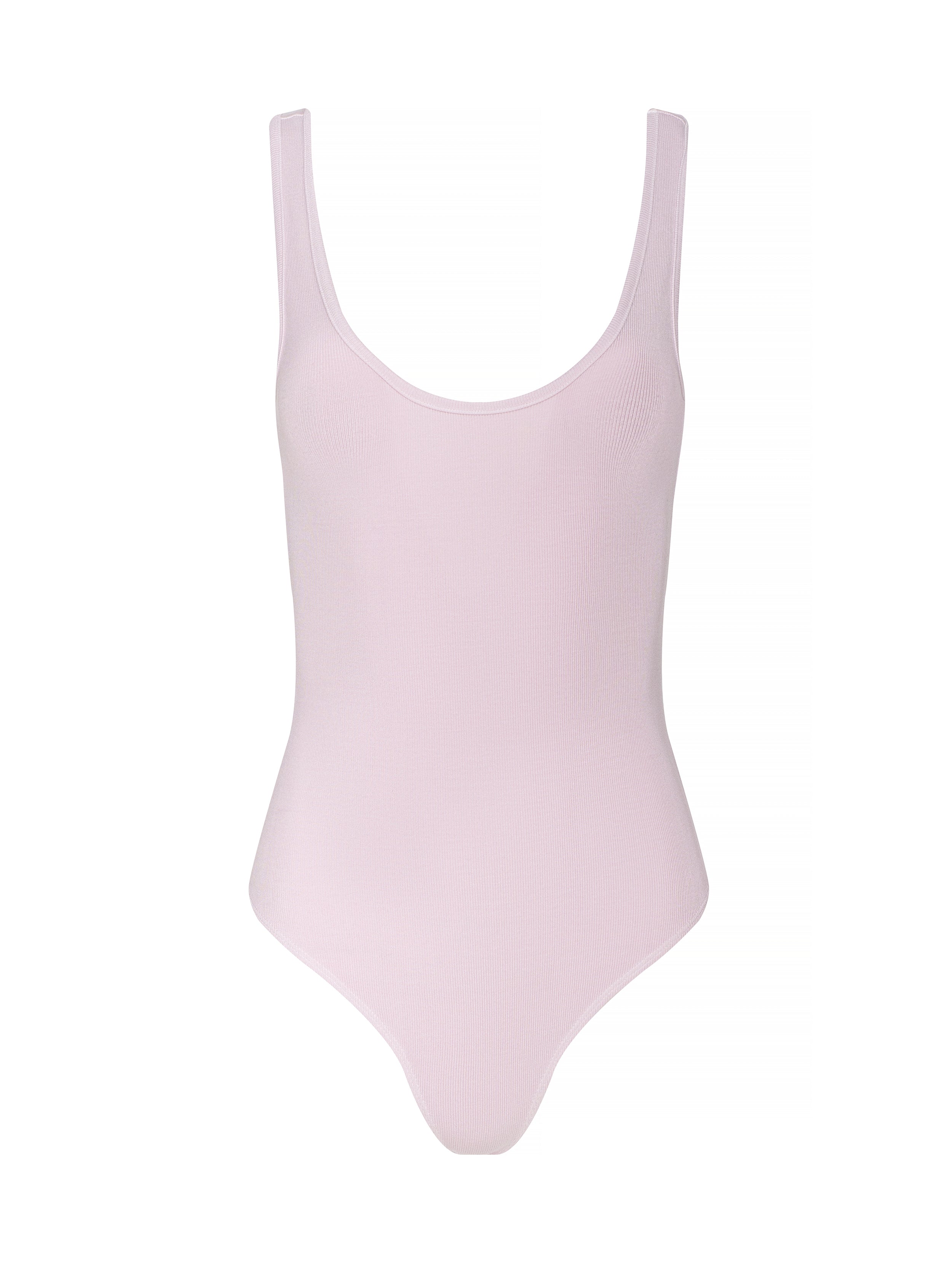 Nica Scoopneck Bodysuit In Icy Lilac