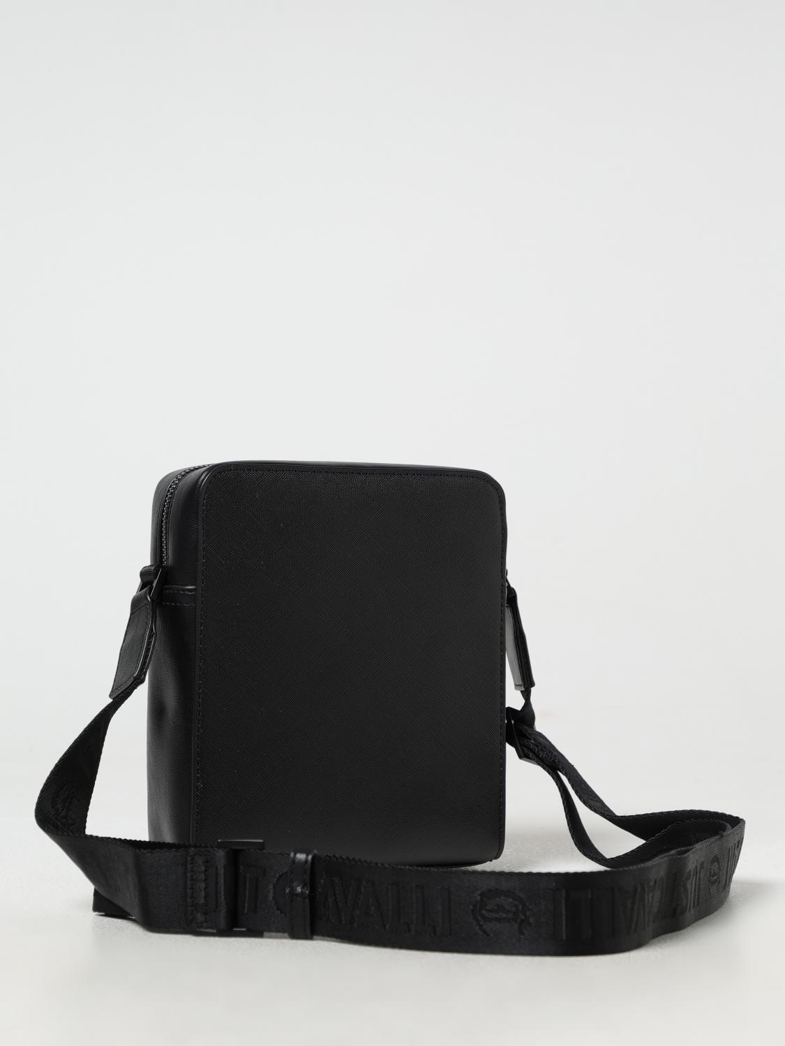 Logo-plaque messenger bag - Black
