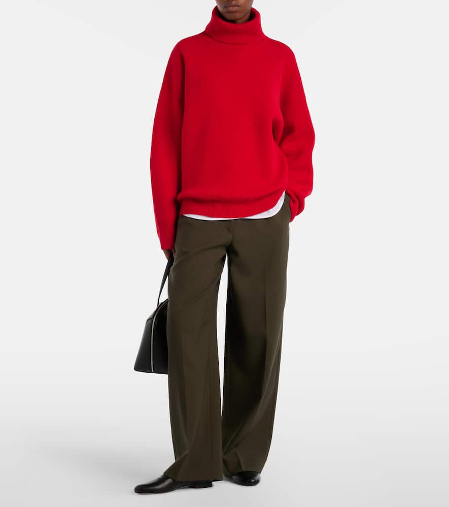 Wool and cashmere-blend turtleneck sweater