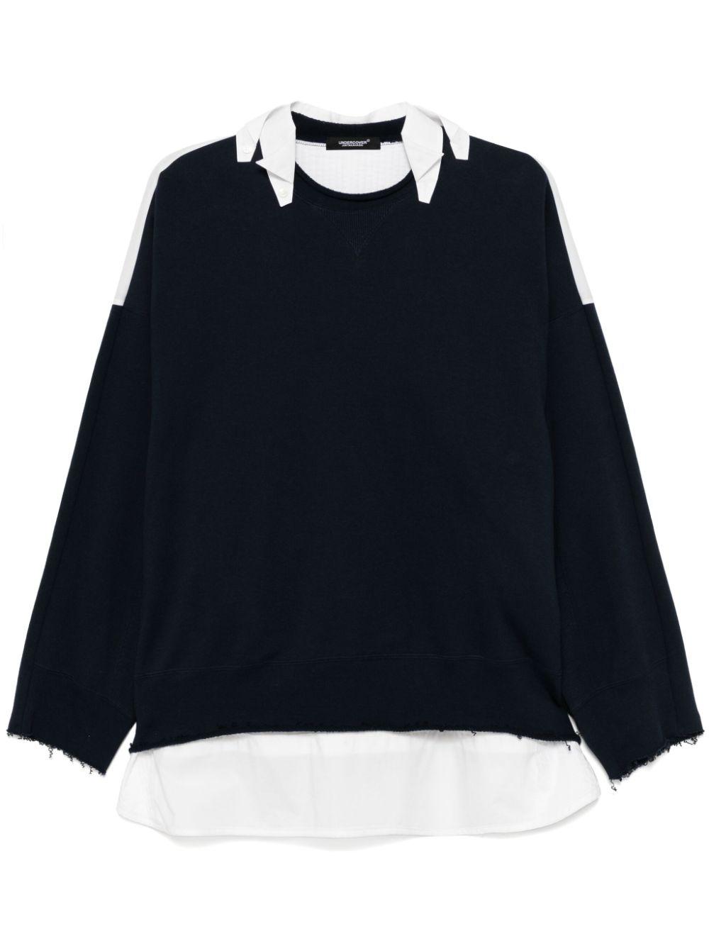 Patchwork design sweatshirt - Blue
