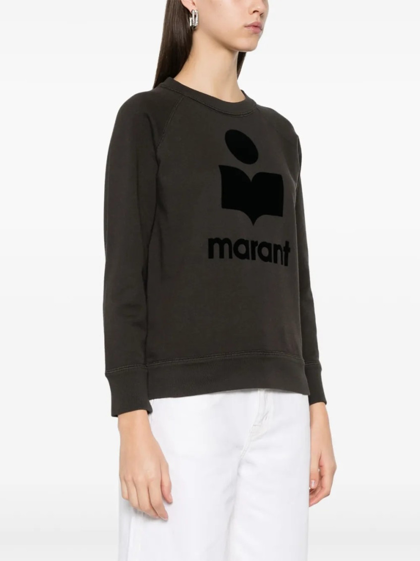Black Crewneck Logo Sweatshirt