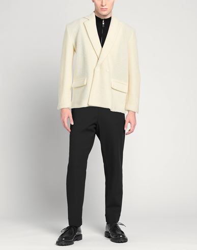 Man Coat Ivory Size 38 Wool, Acrylic