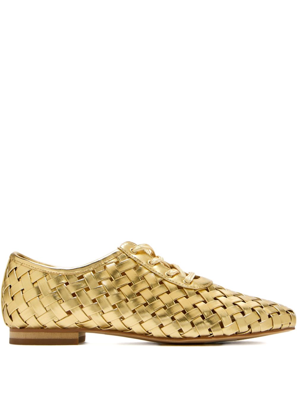 Leather ballet flats - Gold