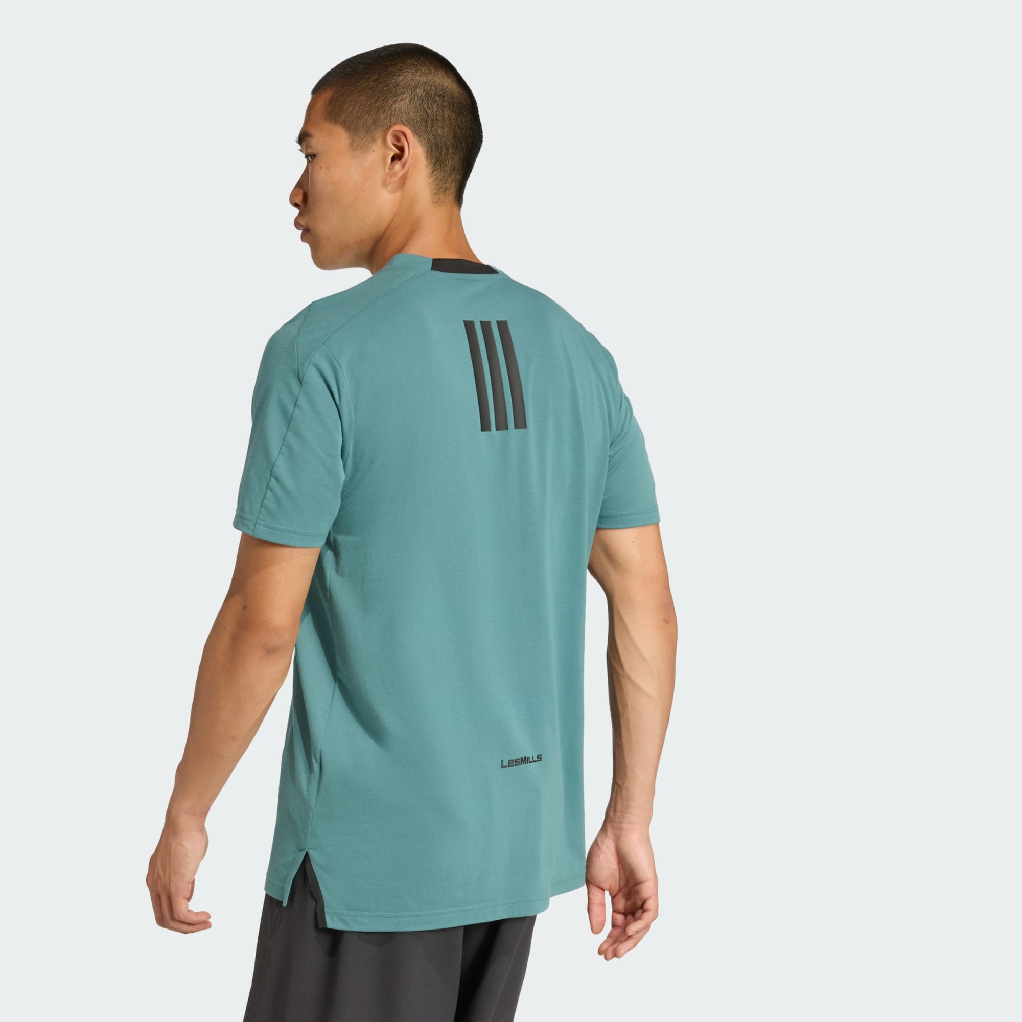 Adidas Performance Mens Les Mills Graphic Tee - Teal - X-Sma