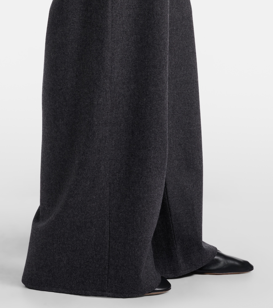 Austin wool and cashmere wide-leg pants