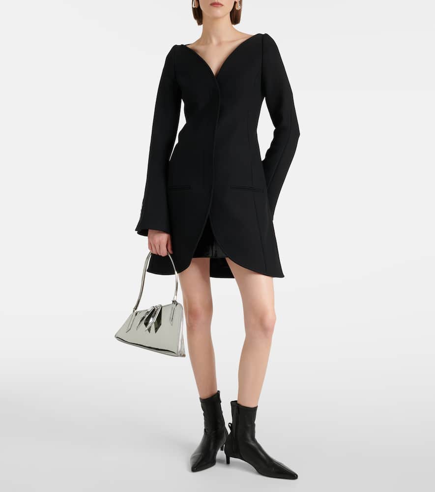 Courrèges Ellipse crêpe coat