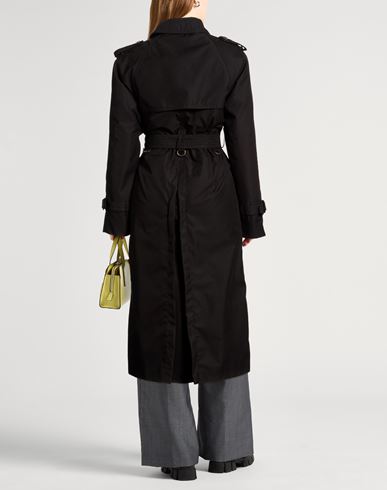 Woman Overcoat & Trench Coat Black Size 6 Polyester
